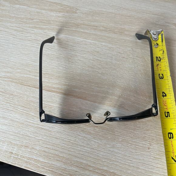 Vintage Ray-Ban Bausch & Lomb W2893 Oval Black Side Cup Shield Sunglasses FRAMES - Picture 5 of 10